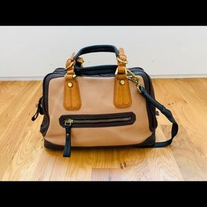 OrYany Leather Satchel Nude/Brown